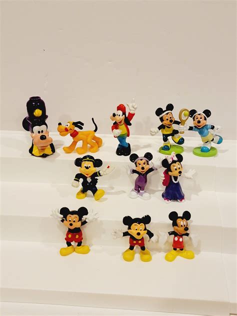 Vintage Mickey Mouse Figure Set - Etsy