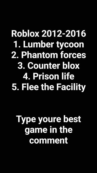 What Is Youre Favorite Game On Roblox Type In Comment Youtube