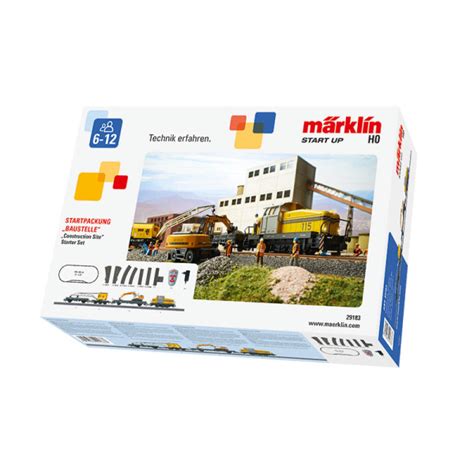 Märklin H0 AC Startset Startpackung Baustelle Fr 183 48