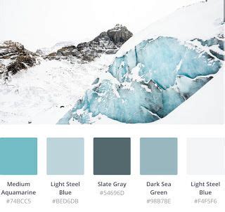 Color Palette Scheme Design Inspiration Arctic Blue | Color Palette ...