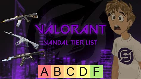 Valorant Vandal Tier List W The Skyline Crew Youtube