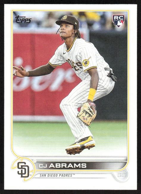 2022 Topps Update Baseball Cj Abrams Rc Us34 San Diego Padres Ebay