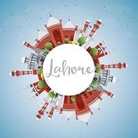 Lahore Skyline Vector Art, Icons, and Graphics for Free Download