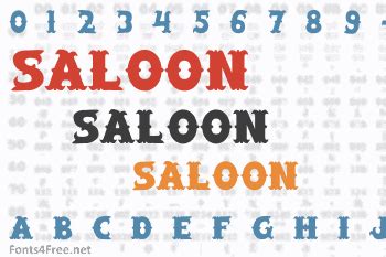 Saloon Font Download - Fonts4Free