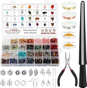 Keesin Pieces Jewellery Making Set With Colours Crystal Beads