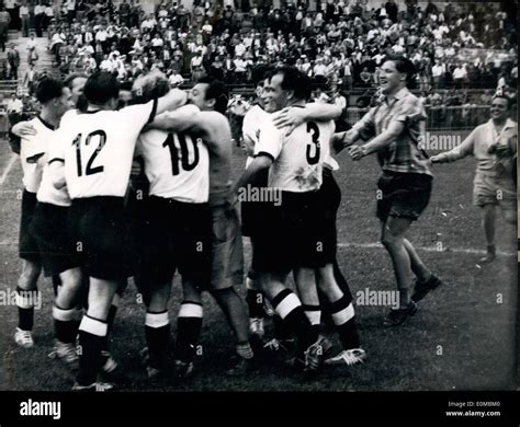 Jun. 06, 1954 - World Cup in Switzerland. Germany - Yugoslavia 2:0 ...