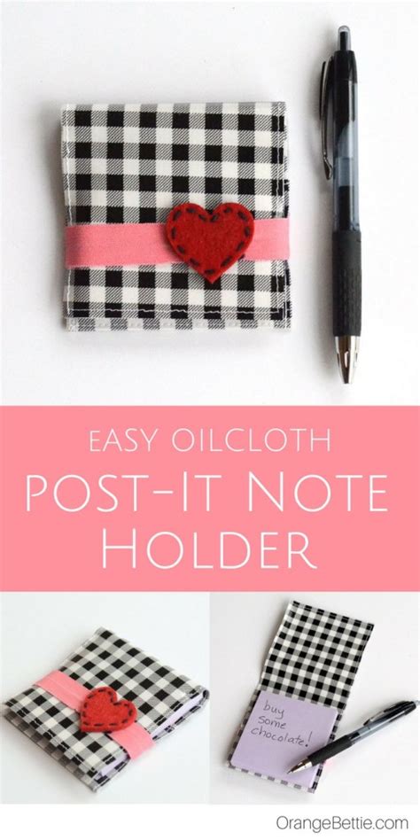 Tutorial Post It Note Holder Sewing