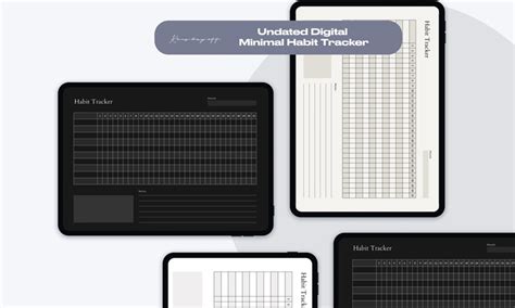 Minimalist Digital Planner Tracker