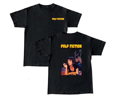 Pulp Fiction T Shirt Pulp Fiction Front And Back Quentin Tarantino Tee