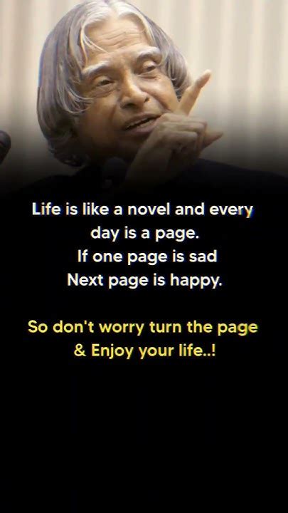 Life Is Like A Novel Apj Abdul Kalam Shortsfeed Shorts Youtube