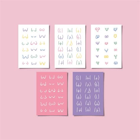 Boobs Bums And Willys Naked Postcard Set Of 5 Available Individually A6 Etsy UK