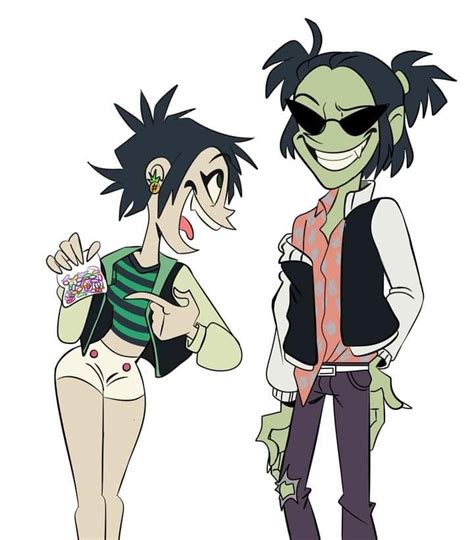 Noodle Y Ace Arte De Gorillaz Imagenes De Gorillaz Gorillaz