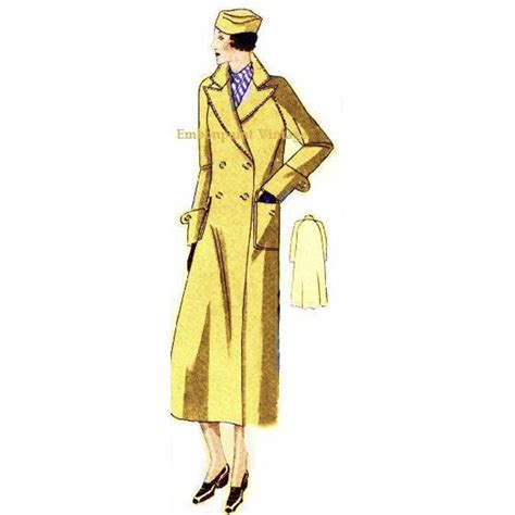 Plus Size Or Any Size 1934 Vintage Swing Coat Sewing Pattern Etsy