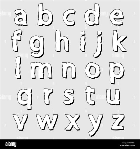 Alphabet Letters Clip Art Black And White