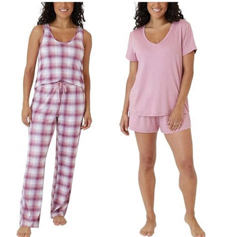 Eddie Bauer Intimates And Sleepwear Nwt Eddie Bauer Womens 4 Piece Pajama Sleep Set Tea Rose