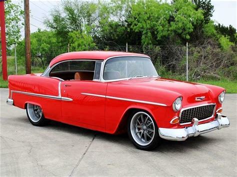 1955 Chevrolet Bel Air Resto Mod Torch Red Satin Charcoal Classic