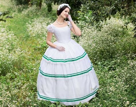 1860s Ball Gown American North And South Dress Etsy