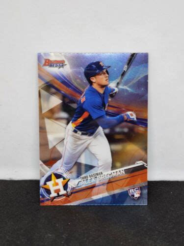 Alex Bregman Rookie Card 2017 Bowmans Best 54 Houston Astros World