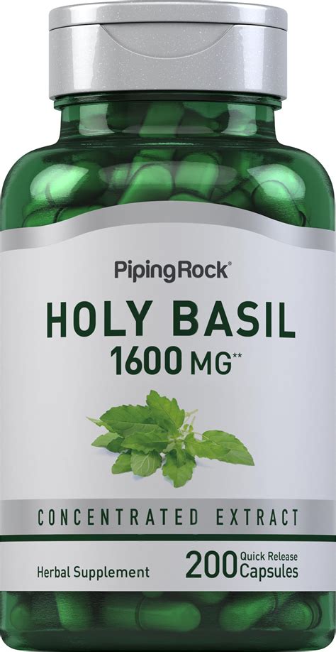 Paradise Herbs Organic Holy Basil Supplement Active Whole