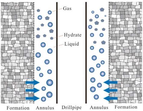 Schematic Of Wellbore Multiphase Flow During A Gas Kick The Blue