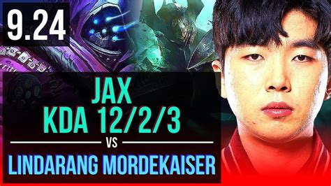 Jax Vs Lindarang Mordekaiser Top 3 Early Solo Kills Kda 1223