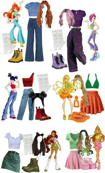 Winx Kombin👠 Weibliche Kostüme Halloween Outfit Ideen Kostüm Damen Ideen