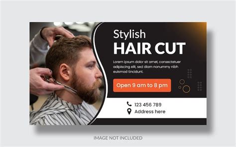 Premium Vector | Barber shop banner design Editable vector and ready to ...