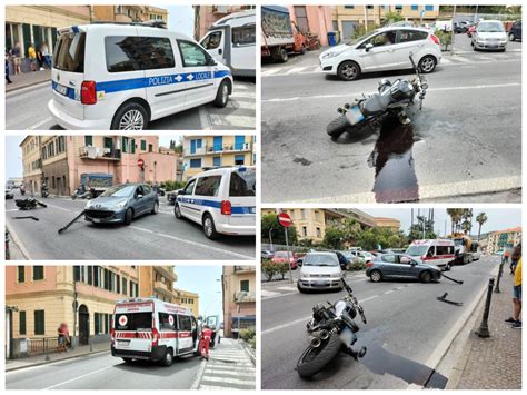 Imperia Scontro Auto Moto In Via Nizza Ferita Una Donna Sul Posto