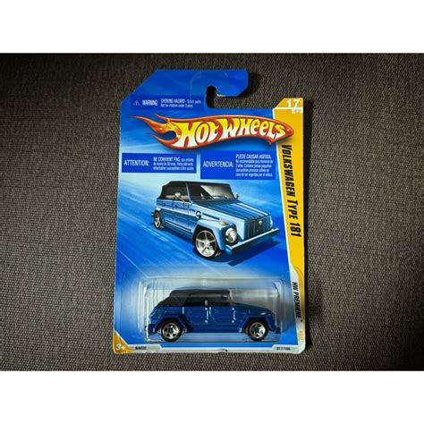 絕版 老卡 HOT WHEELS 風火輪 1 64 VOLKSWAGEN TYPE 181 藍 蝦皮購物
