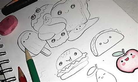 Pictures Of Cute Foods To Draw