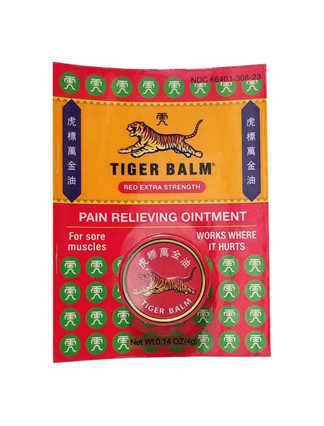 Tiger Balm Pain Relieving Red Extra Strength T T Ginseng