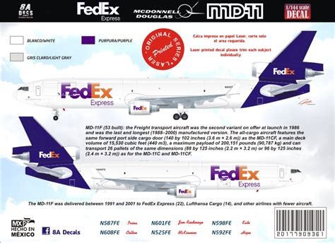 Decal Fedex Md 11