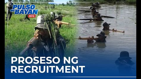 Proseso Ng Recruitment Sa Mga Tauhanng AFP At PNP Paiigtingin Pa YouTube