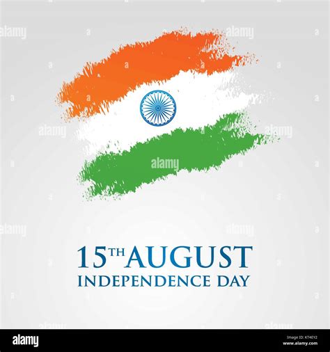 India Independence Day Greeting Card Illustration Th August Happy