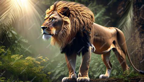 Premium Photo | Lion the king of jungle