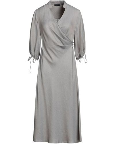 Gray Emporio Armani Dresses For Women Lyst