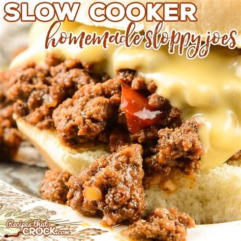 We Just Love These Super Easy Homemade Sloppy Joes Slow Cooker For Weeknight Fam Sloppy Joe