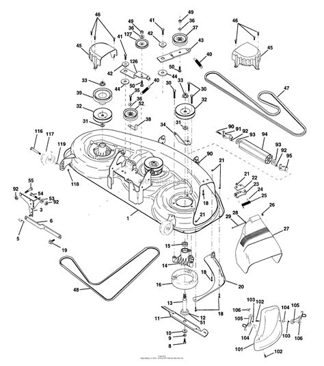 Husqvarna YTH 180 1997 12 Parts Diagram For Mower Deck