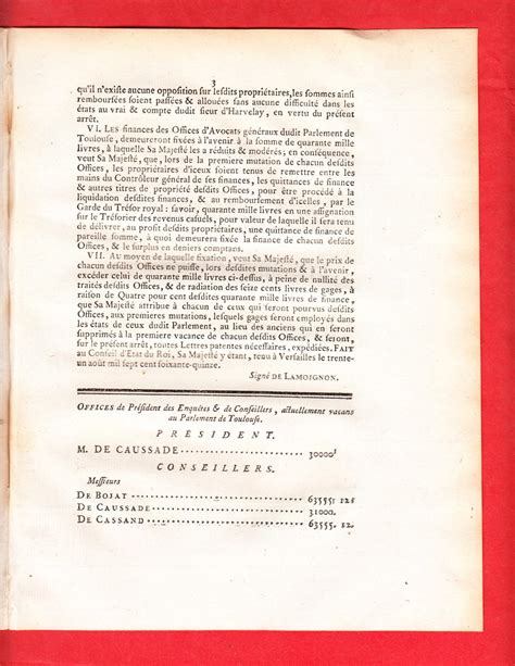 Arrest Du Conseil D Tat Du Roi Qui Ordonne Le Remboursement Des