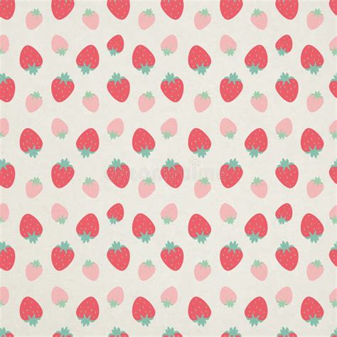 Cute Seamless Strawberry Pattern Stock Illustration - Image: 26786074