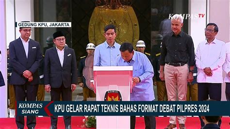 Kpu Rapat Bareng Timses Bahas Format Debat Pilpres Video