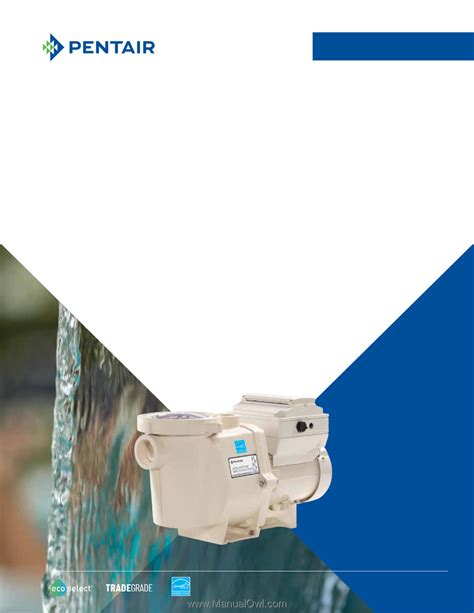 Pentair Intelliflo Vsf Variable Speed And Flow Pool Pump Intelliflo