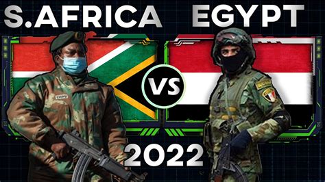 South Africa Vs Egypt Military Power Comparison 2022 Youtube