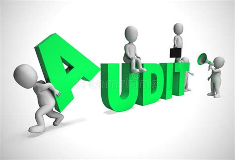 Financial Audit Concept Icon Shows Taking Stock Of Finances For Tax Or