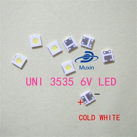 1000 unids lote para UNI LED retroiluminación LCD TV 3535 3537 LED SMD