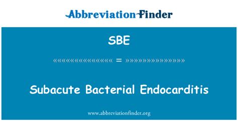 Sbe Definición Endocarditis Bacteriana Subaguda Subacute Bacterial