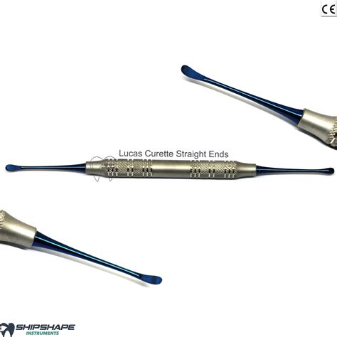 Dental Periodontal Surgical Curette Straight Lucas Curettes Titanium