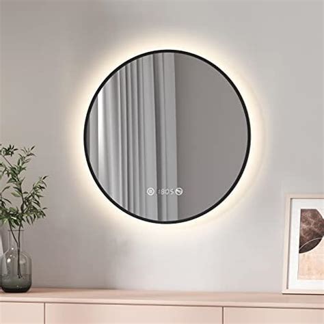 Pebble Grey™ Kali 600 Mm Round Illuminated Bathroom Mirror With 3