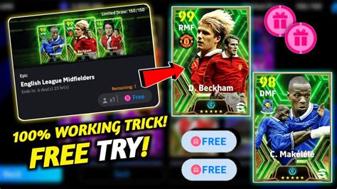 Trick To Get Epic English League Midfielders D Beckham Makelele