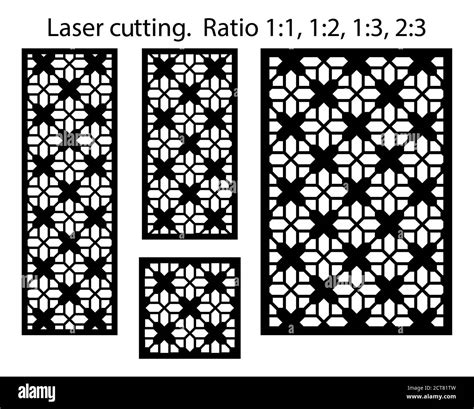 Laser Cut Vector Panel Screen Fence Divider Cnc Decorative Pattern